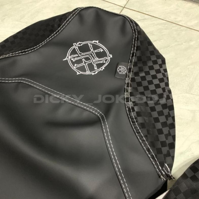 VIRAL Kulit Jok Motor Cover Jok Motor Logo VENOM X CARBON CATUR 3D Bahan Tebal Motor Beat,Vario,Nmax
