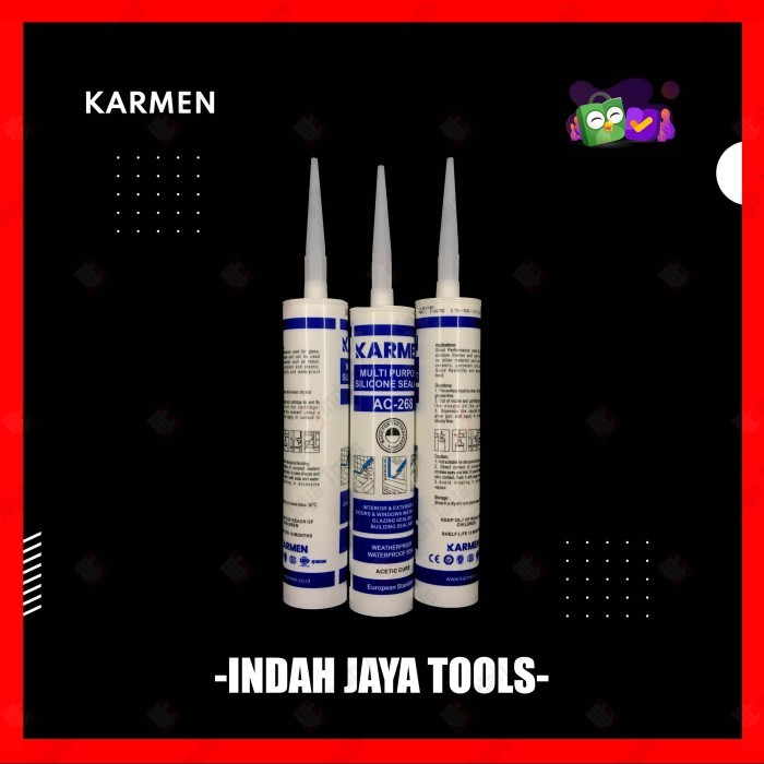 PROMO SPECIAL KARMEN Silicone Sealant Botol Lem Kaca Aquarium Silikon Perekat Tape