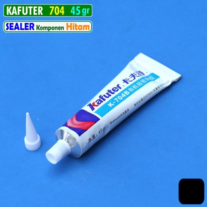 DISKON KaFuter K-704 B 45gr Hitam Sealer Segel Komponen Anti Air Lem Karet K704