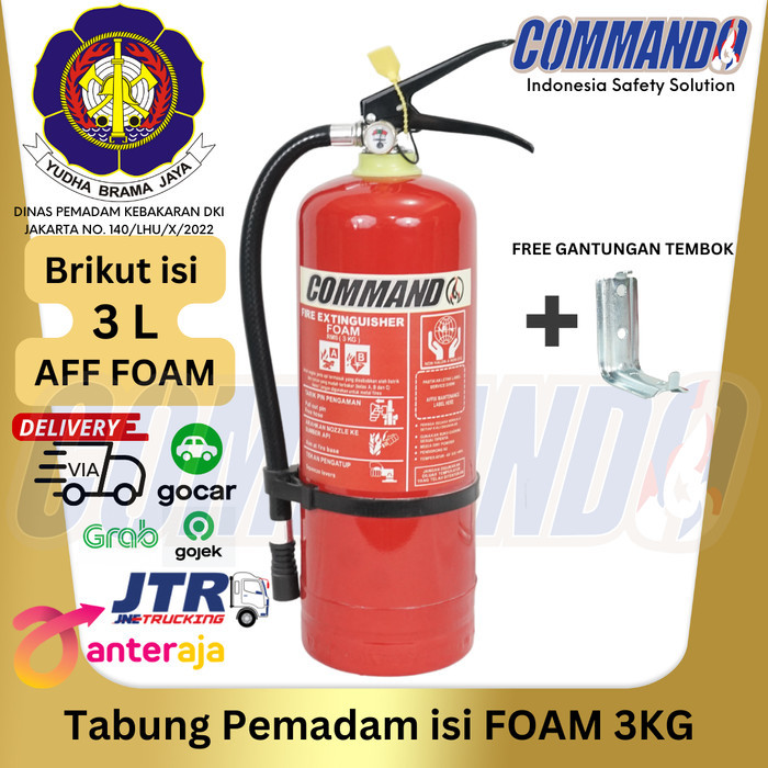 APAR FOAM 3 KG COMMANDO / AFF FOAM 3 L / Komplit Set