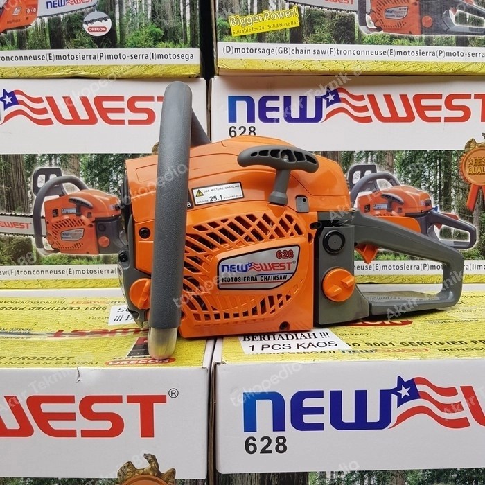 Chain Saw NEW WEST 628 ( Bar 24" rantai 40 mata)