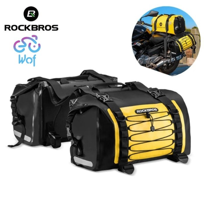 TERLARIS! ROCKBROS AS-010 Tas Touring 60L Sepeda Motor Bag Travel Pannier Bagasi