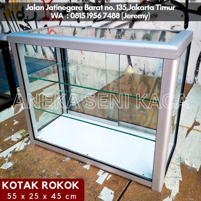 Etalase Kaca Alumunium Mini Kecil Jualan Murah