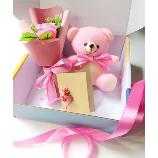 

g-24 (S) SNACK BOX PINK BUNGA Kado Ulang Tahun/ Kado Wisuda/ Kado Anniversary / Paket PINK / sahabat / wisuda sidang Terlaris