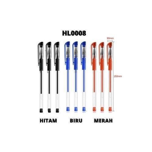 

PROMO MOLAMOLA HL0008 PENA GEL 1 PCS MIMI 0.5MM PULPEN INTERNASIONAL BALPOIN PER PCS HITAM PLASTIK