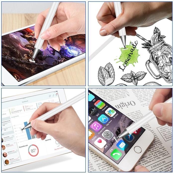 

BEST SELLER STYLUS PEN UNIVERSAL 2 IN 1 TOUCH SCREEN FOR ANDROID HP IPHONE IPAD TABLET DRAWING