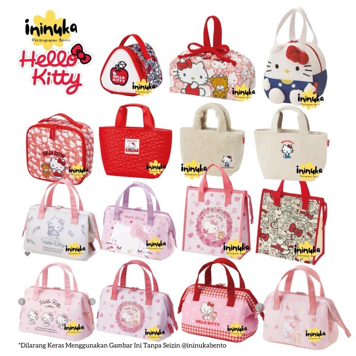 [Skater] Lunch Bag Hello Kitty Tas Bekal Tas Makan