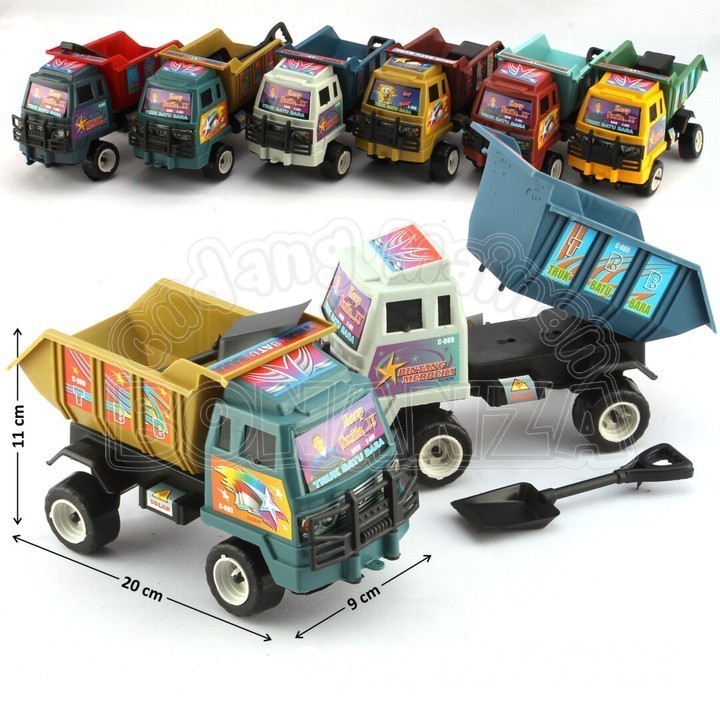 [Bonanza] Mainan Anak Truk Dump Bak Truk Batu Bara Pasir Mainan Kendaraan Konstruksi