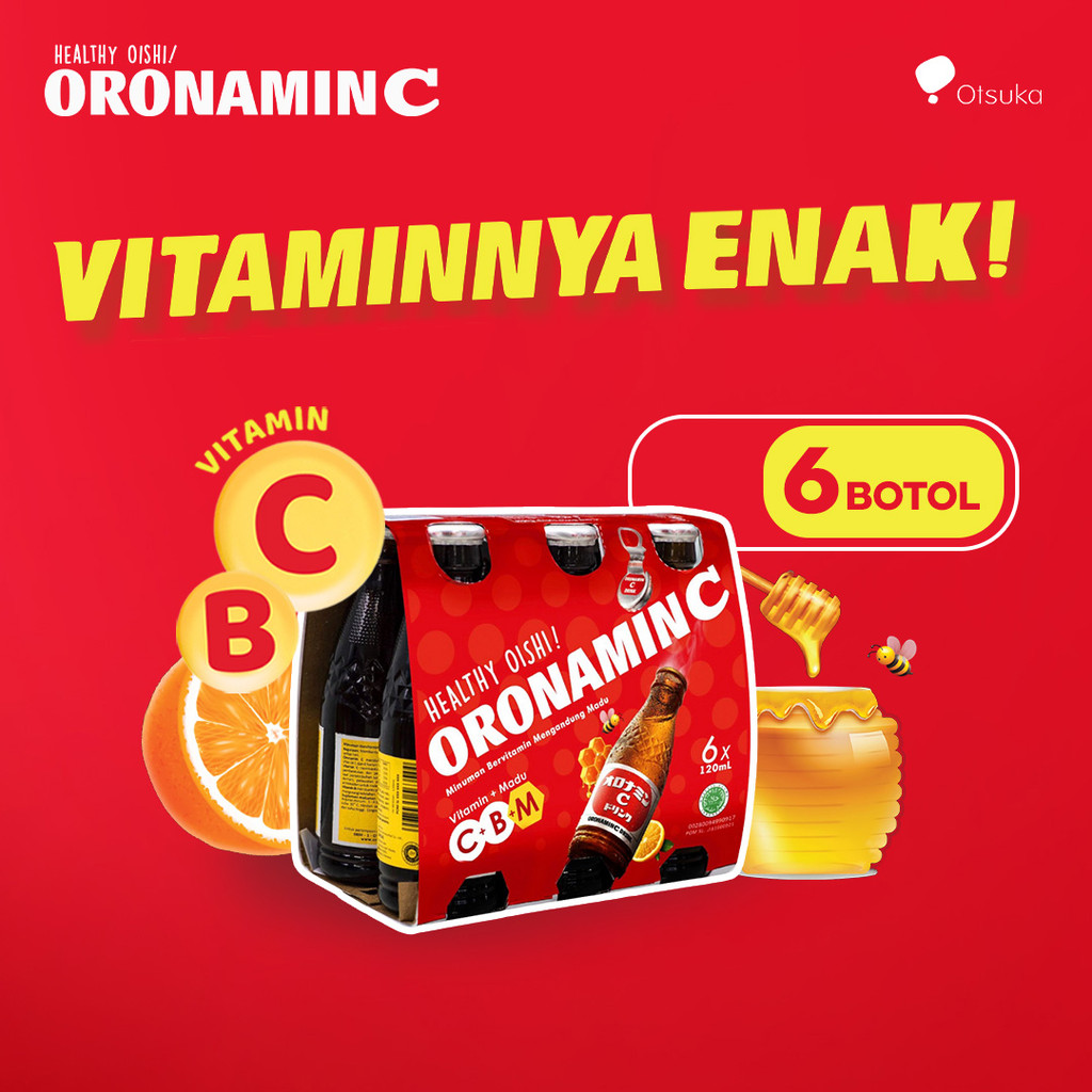 

ORONAMIN C DRINK 120ml - Cluster Pack (6 Botol)