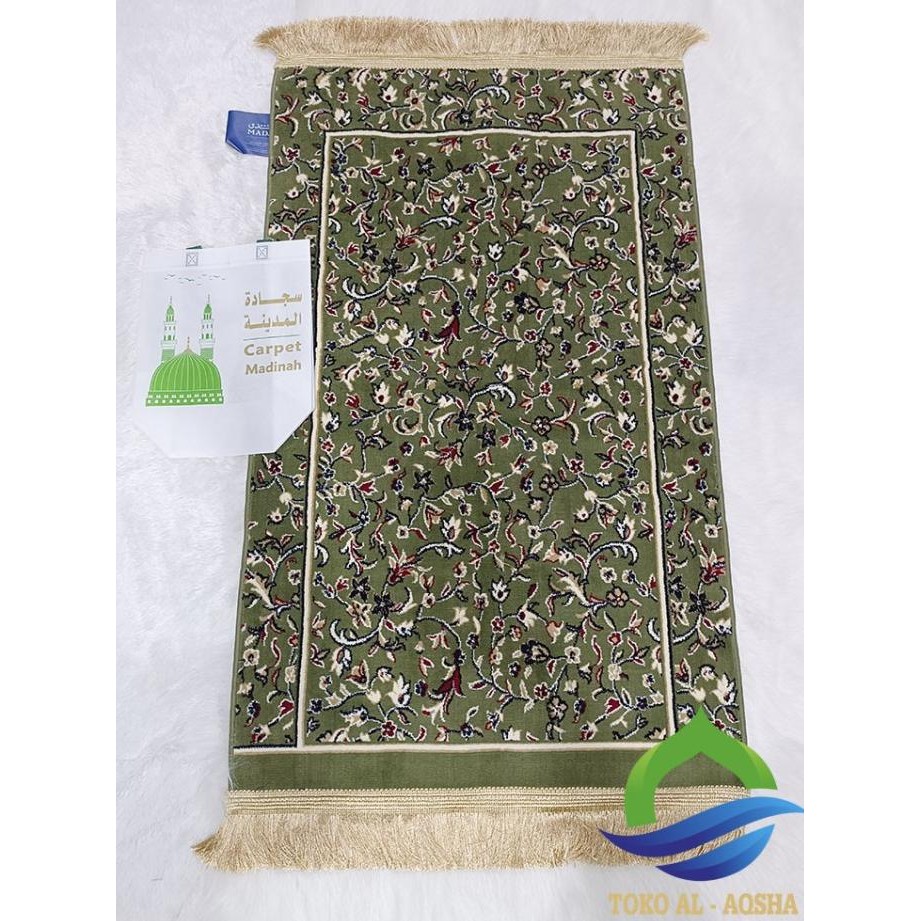 Diskon Sajadah Rawdah Polos Hijau-Rawdah Rug