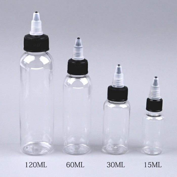 

TERLENGKAP BOTOL KOSONG TINTA 15/30/60/120/240ML KODE 722