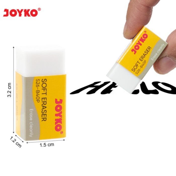 

PRODUK TERBATAS PENGHAPUS JOYKO B40 PUTIH / STIP ERASER JOYKO KECIL B40 / B 40 PUTIH KODE 1256