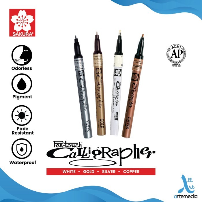 

NEW SAKURA PEN TOUCH CALLIGRAPHER PAINT MARKER SPIDOL KALIGRAFI PERMANEN KODE 287