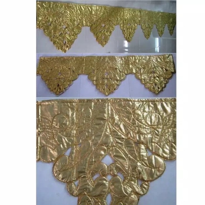 taplak meja prasmanan wedding // dekorasi poni meja prasmanan