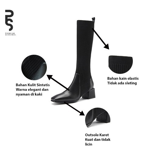 LOIE - Boots Tinggi Line Dance / Boots Jalan