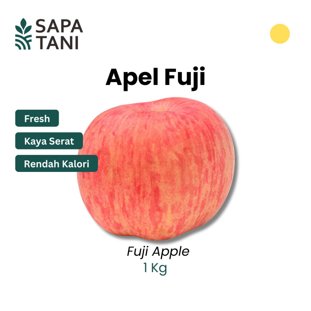 

Sapatani Apel Fuji 1 Kg Buah Segar Manis Alami untuk Camilan & Jus