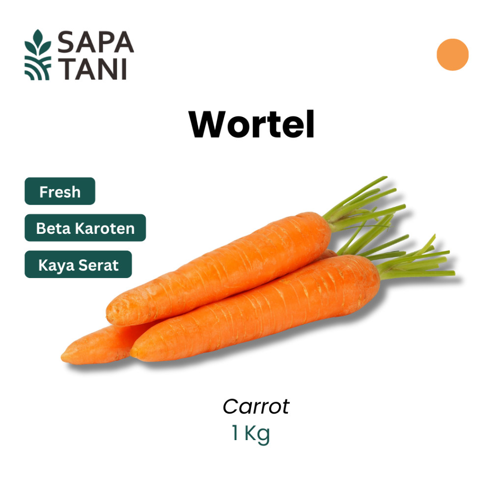 

Sapatani Wortel 1 kg Sayuran Segar Kaya Beta Karoten