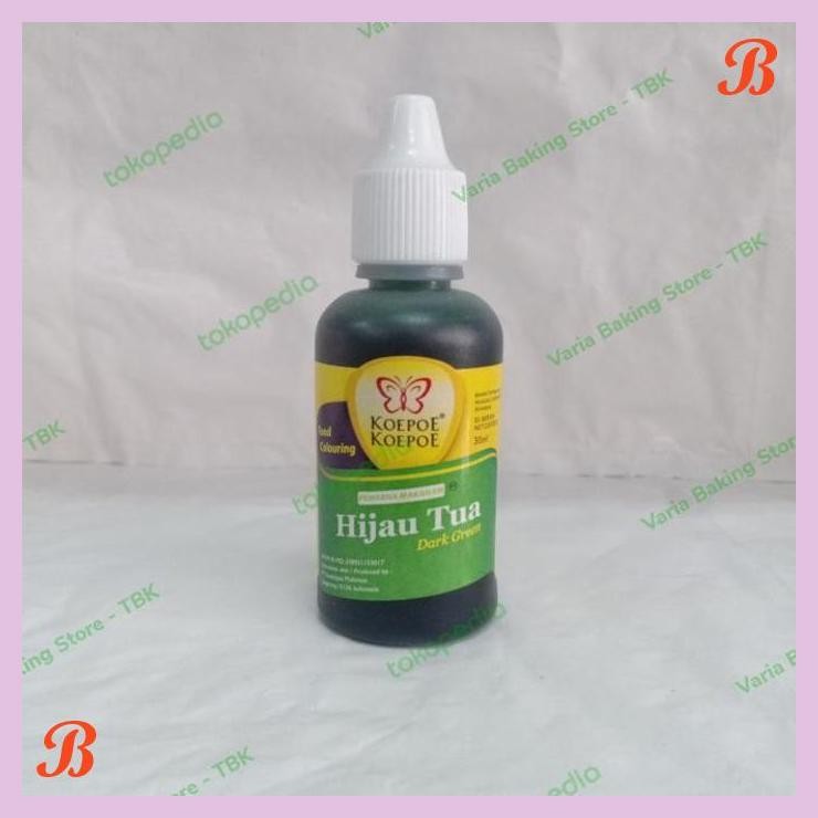 

| VRB | KOEPOE KOEPOE/KUPU KUPU PEWARNA HIJAU TUA 30ML