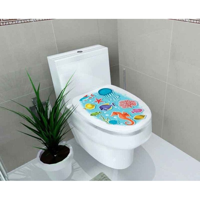 ASLI STICKER TOILET CLOSET STIKER TOILET DUDUK STIKER KLOSET STIKER WC DUDU KODE 443