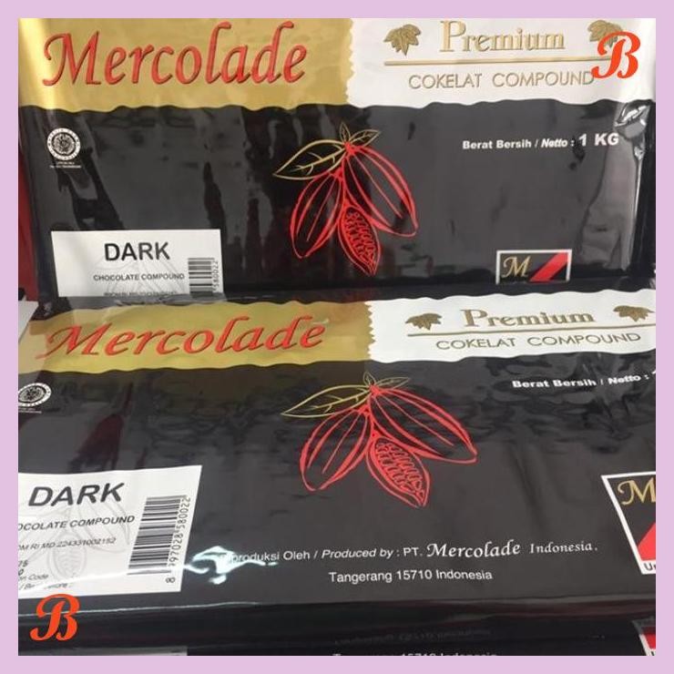 

| VRB | MERCOLADE PREMIUM DARK COKLAT COMPOUND 1KG