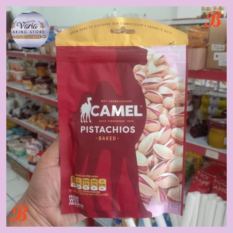 

| VRB | CAMEL NATURAL BAKED PISTACHIOS KACANG NUT 135 GR PROMO DISKON