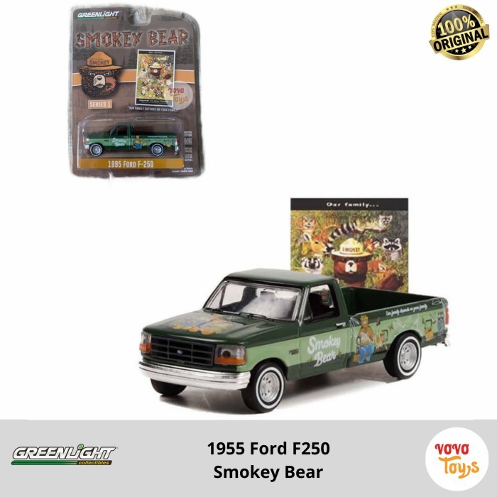 Greenlight 1/64 1955 Ford F250 Smokey Bear Series 1