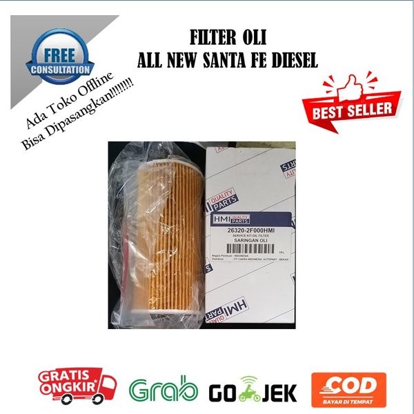 filter oli hyundai santafe diesel asli hyundai