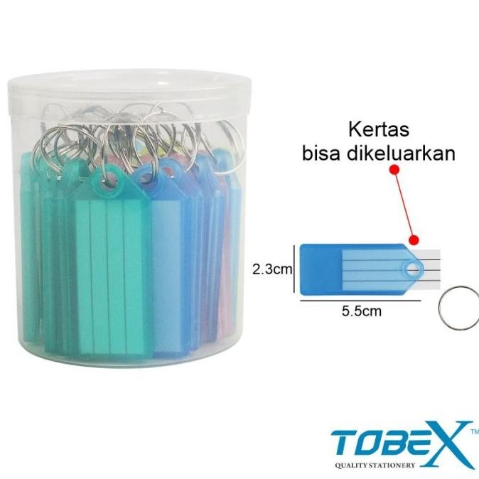 

Promo Gantungan Kunci Key Ring Name Tag Label Isi 25Pack Tobex Tb 102001