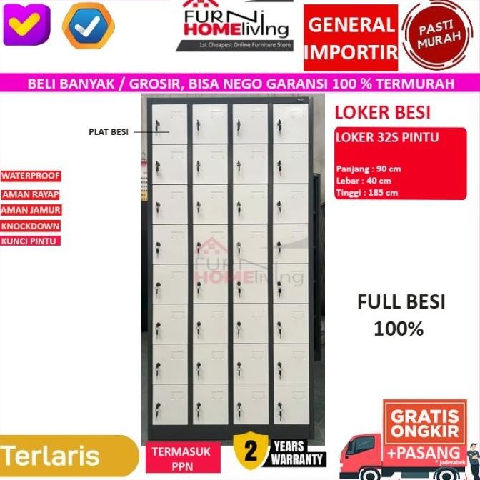 

Grosir Loker Besi 32 Pintu Akl 32S