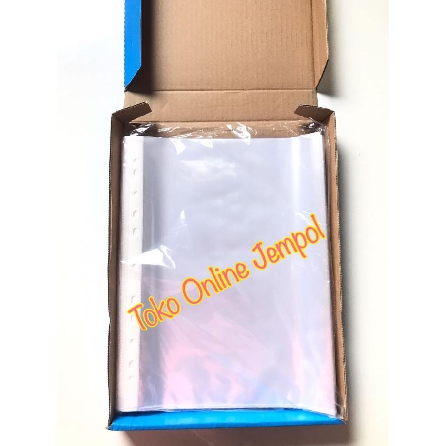 

Grosir Isi 100 A4 Sheet Protector Bantex Plastik Pelindung Dokumen Atk2702Bx