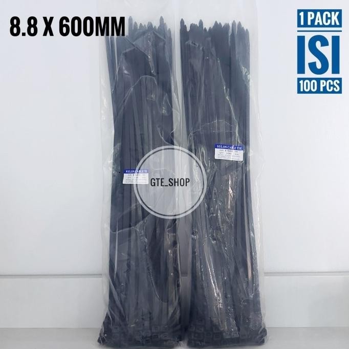 

Sale Kabel Ties 60Cm (600Mm) Promo Termurah Cabel Tie / Kabel Tie / Cabel Ties / Pengikat Kabel Putih Dan Hitam Isi 100Pcs / Kabel Ties Jumbo / Cabel Ties Panjang 8.8 X 600Mm / 9 X 600Mm