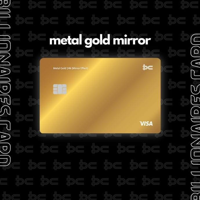 

Promo Custom Metal Atm Debit Credit Card (Bukan Skin Card) - Gold Mirror