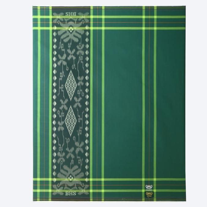 Terjangkau Sarung Bhs Cosmo Gold Motif K26 Ppb Hijau Tua