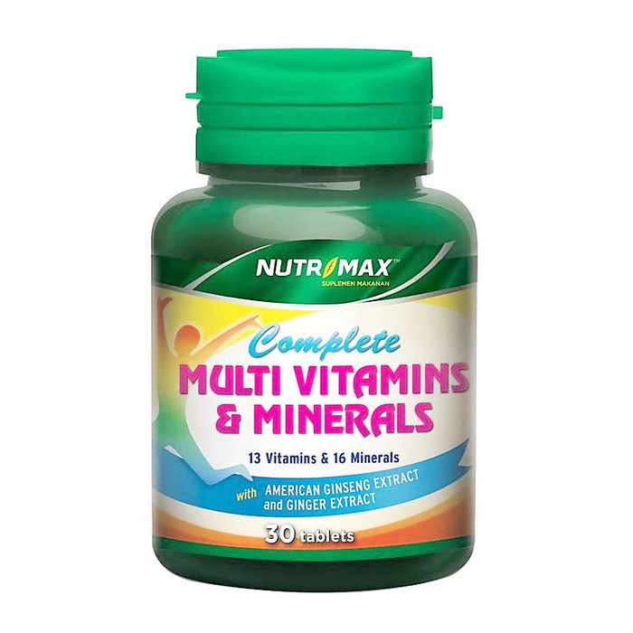 NUTRIMAX COMPLETE MULTIVITAMIN & MINERALS - 30 TABLET