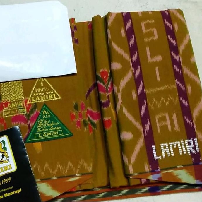 Terjangkau Sarung Tenun Lamiri A1 100% - Asli Sutra Halus Terlaris Dewasa Motif Mewah - Kain, Muslim