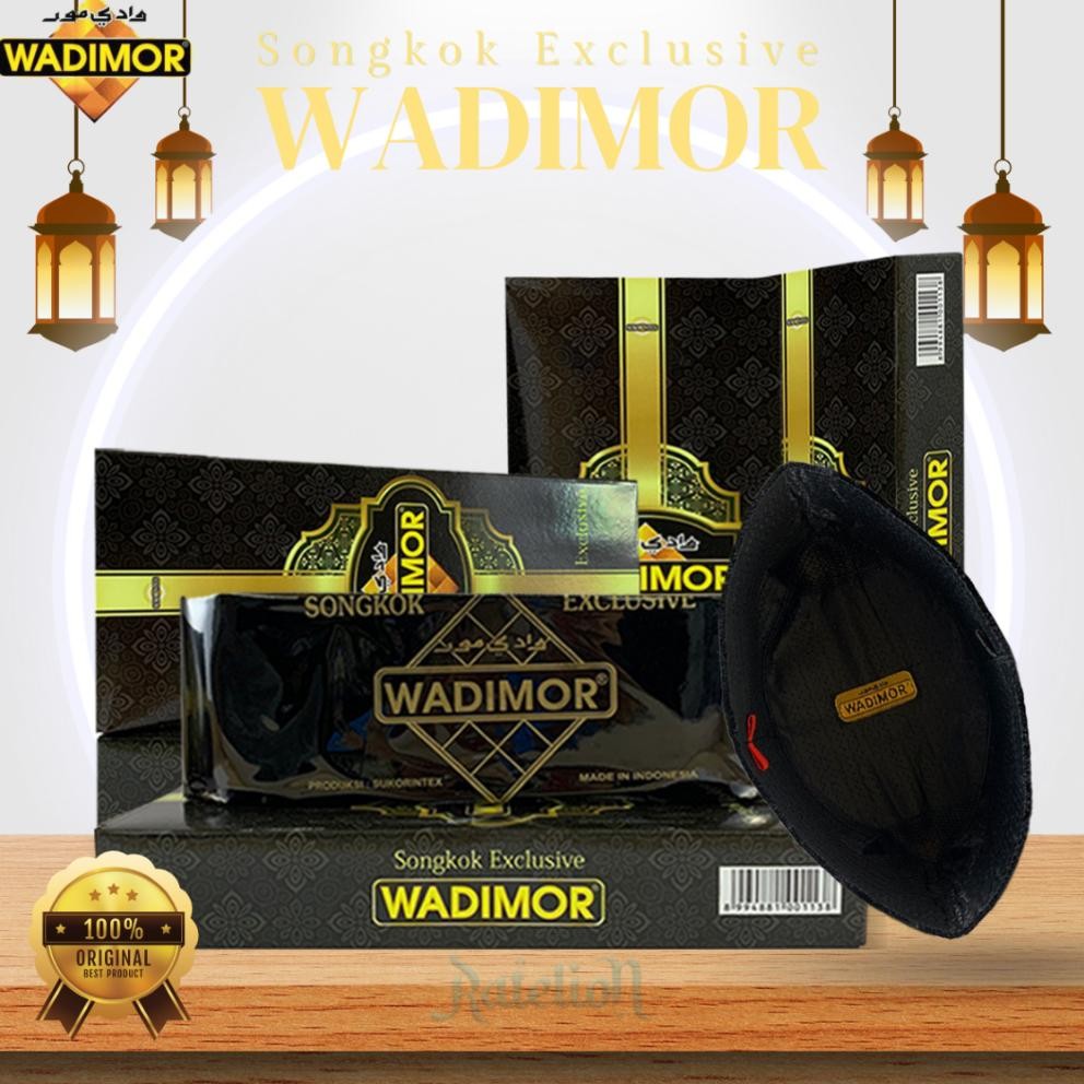 Ready Peci Wadimor Ac, Non Ac, Full Ac Tinggi 7 8 9 10 Cm Songkok Original Hitam Merah Maroon Polos 