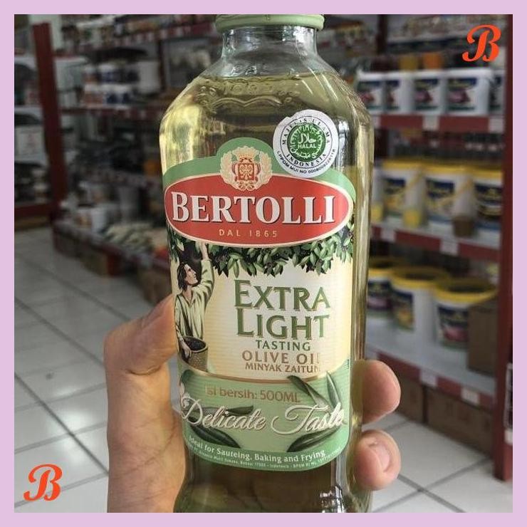 

| VRB | EXTRA LIGHT OLIVE OIL 500 ML BERTOLLI MINYAK ZAITUN