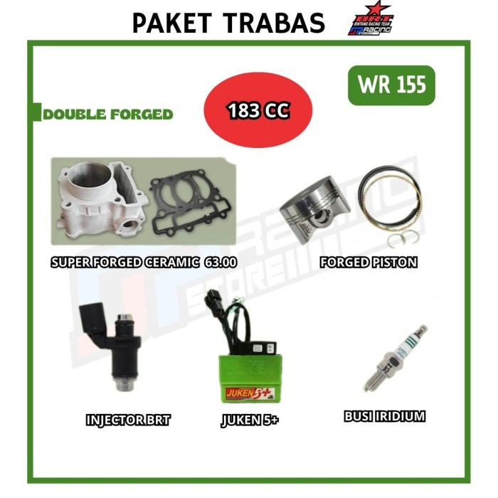 BRT Paket Bore UP WR 155-Block Ceramic-Piston-Juken-Injector-Noken AS