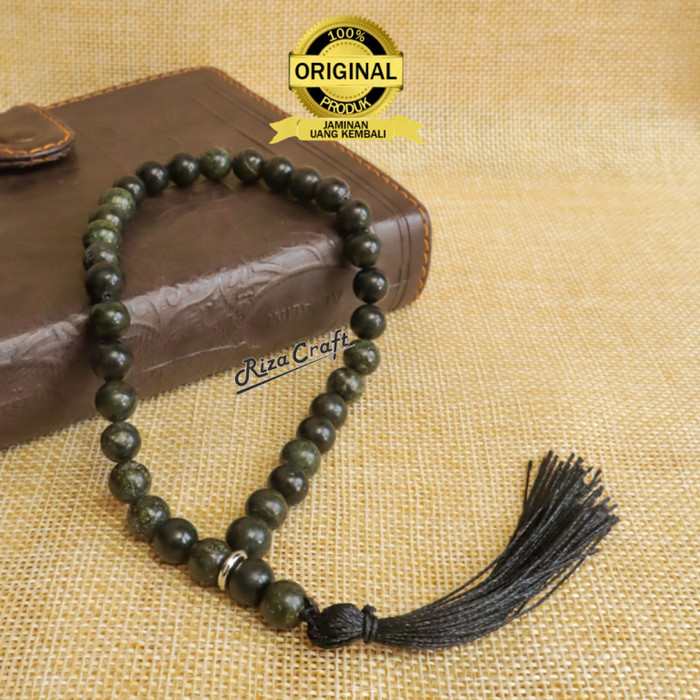 Best Seller Tasbih Batu 33 Butir Giok Hitam Black Jade Aceh Asli