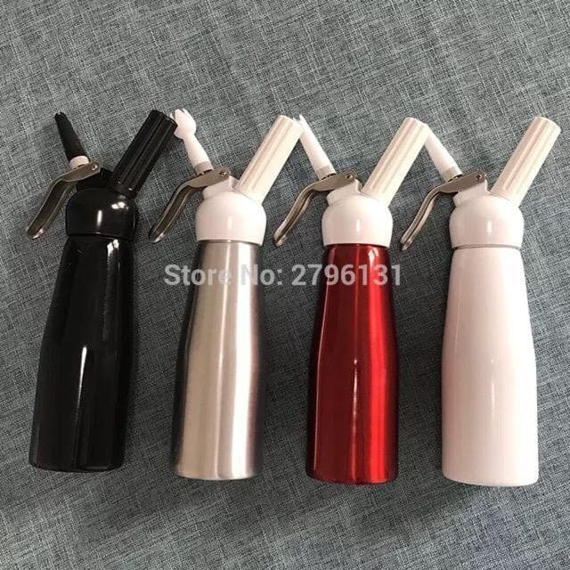 

paket hemat whip cream dan mosa cream chargers / foam maker set