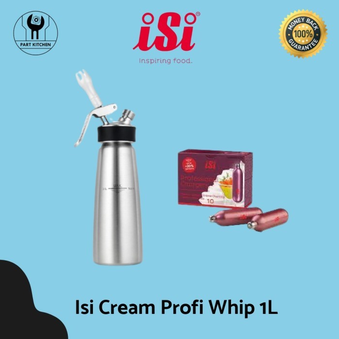 

Isi Cream Profi Whip 1L Free 1 Box Cream Charger