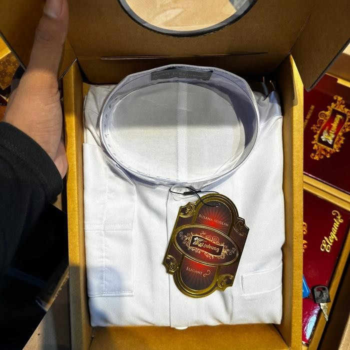 Produk Unggulan Baju Koko Ketjubung Putih Polos Dewasa New Produk Model Jasko Katun Type Elegant