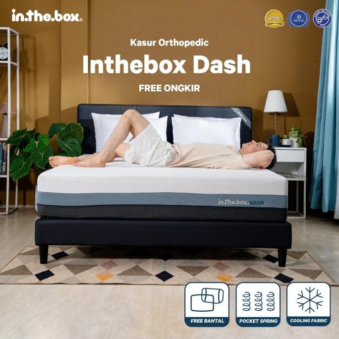 Kasur Spring Bed Orthopedic IN THE BOX Dash - FREE Bantal ..
