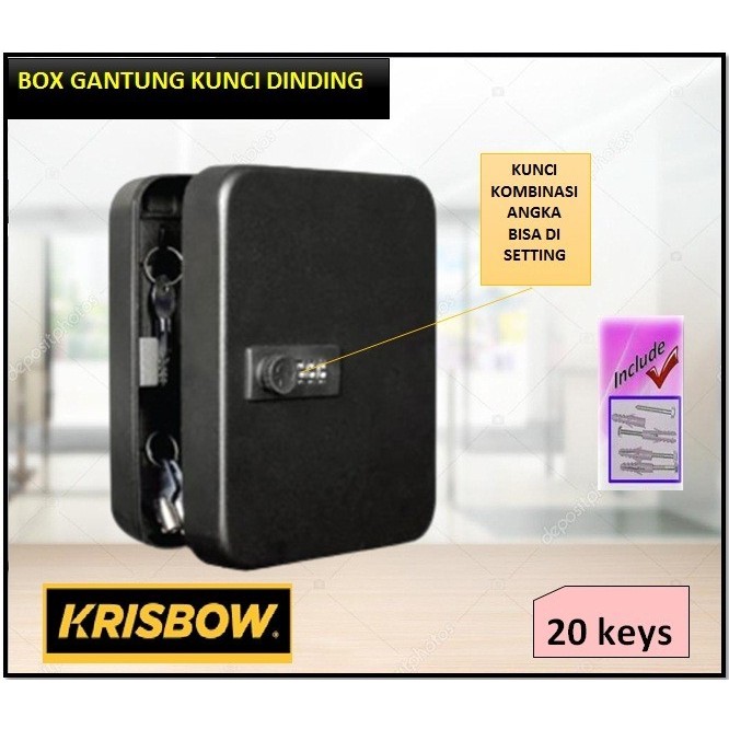 Krisbow Key Box Tempat Kunci Besi