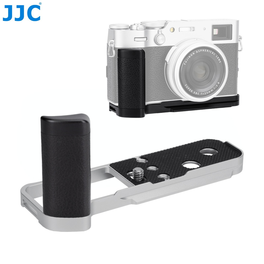 Pegangan Tangan Kamera JJC untuk Fuji Fujifilm X100V X100F Braket L Rilis Cepat Tipe Arca dengan Ben