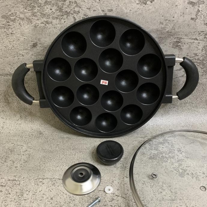 Teflon Anti Lengket Cetakan Takoyaki/Telur Mini Lubang Bulat/Cake Pan Taniadwiputri05