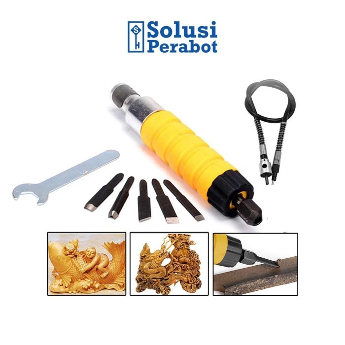 

Alat Ukir Kayu Electric SP / Elektrik Chisel Tatah Wood Carving