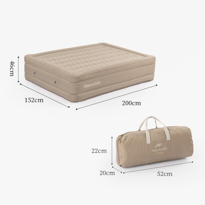 Matras Angin Naturehike NH21FCD08 Camping Air Mattress With Pump