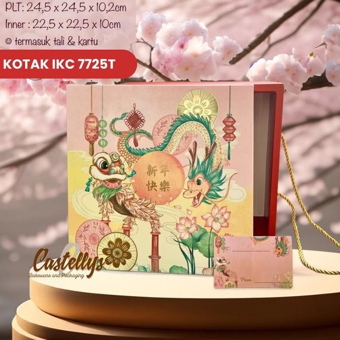 ;&;&;&;&] Kotak Box Imlek IKC 7725T Kotak Tali Hampers Kue Sincia CNY