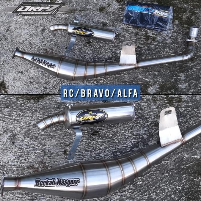 Miliki Knalpot Alfa Racing Knalpot Rc Bravo Full Stainles Knalpot Orp7